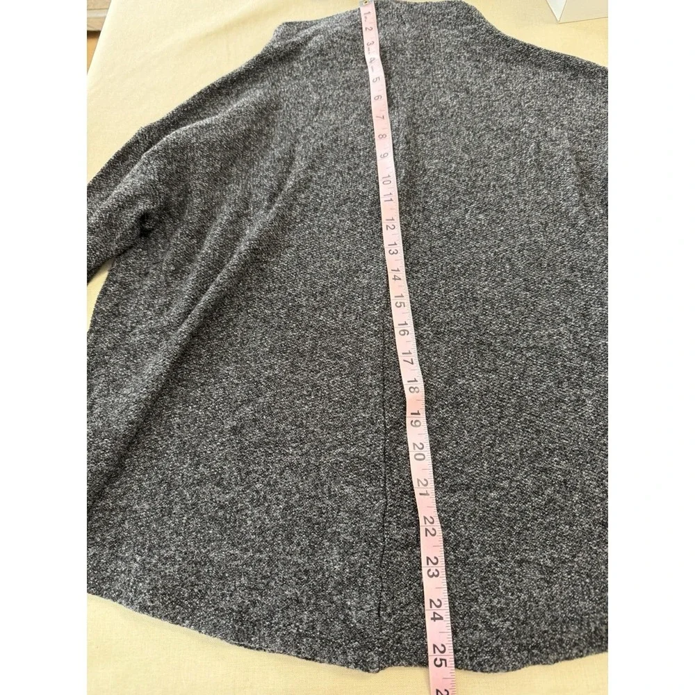 Womens Old Navy Large Charcoal Marled Knit‎ Sweater Soft Cozy Minimalist Top EUC
